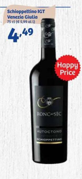 In'S Mercato Schioppettino IGT Venezia Giulia 75 cl offerta