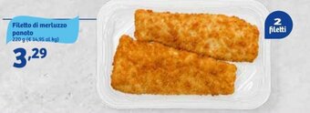 In'S Mercato Filetto di merluzzo panato 220 g offerta