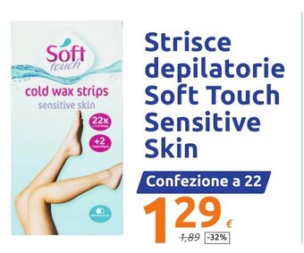 Action Strisce depilatorie Soft Touch Sensitive Skin offerta