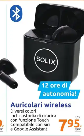 Action Solix Auricolari wireless offerta