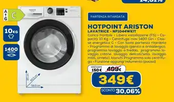 Euronics Hotpoint ariston lavatrice - nf1044wkit offerta