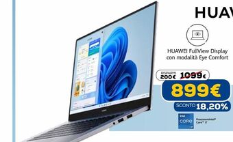 Euronics Huawei matebook d15 offerta