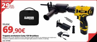 Brico Io Trapano avvitatore cutty 12v brushless offerta