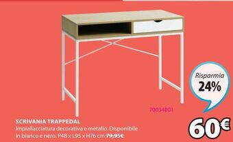 JYSK Scrivania trappedal offerta