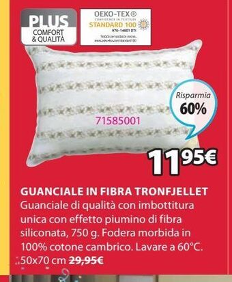 Cuscino in fibra tronfjellet