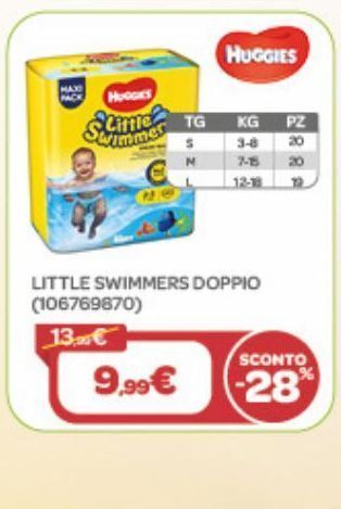 Bimbo Store Little swimmers doppio huggies offerta