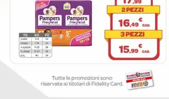 Bimbo Store Pampers - progressi pd largex38 offerta