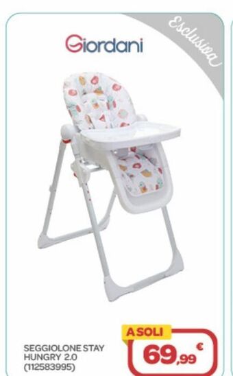 Bimbo Store Seggiolone stay hungry 2.0 offerta