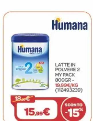 Bimbo Store Latte in polvere humana 800gr offerta