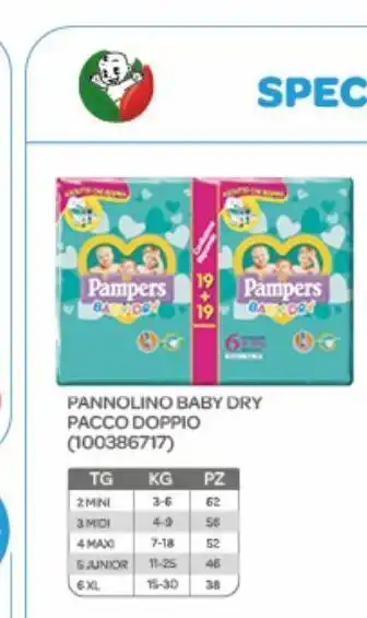 Bimbo Store Pampers - baby dry pacco doppio offerta