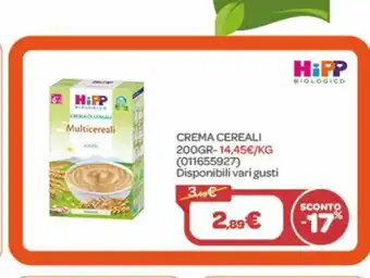 Bimbo Store Crema cereali 200gr hipp offerta
