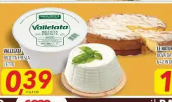Coop Vallelata Ricotta Fresca L'Etto offerta