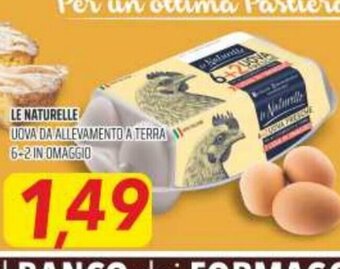Coop Le Naturelle Uova Da Allevamento A Terra 6+2 In Omaggio offerta