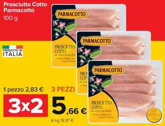 Carrefour Iper Parmacotto Prosciutto Cotto 100 g offerta