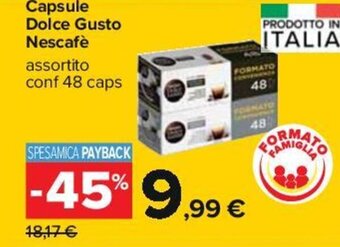 Carrefour Iper Nescafé Dolce Gusto Capsule 48 caps offerta