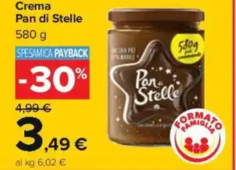 Carrefour Iper Pan di Stelle Crema 580 g offerta