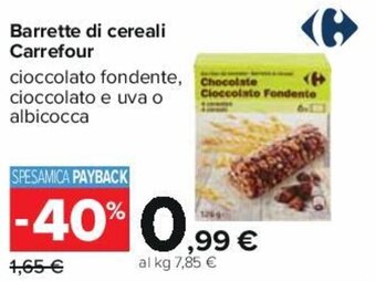 Carrefour Iper Carrefour Barrette di cereali offerta