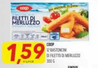 Coop Coop 12 Bastoncini Di Filetto Di Merluzzo 300g offerta