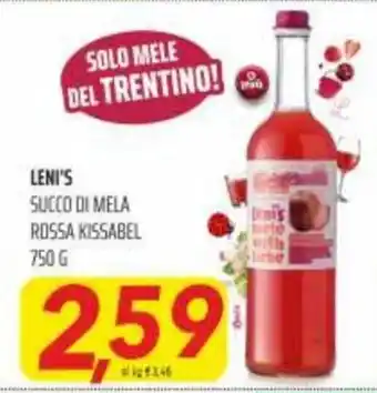 Coop Leni's Succo Di Mela Rossa Kissabel 750g offerta