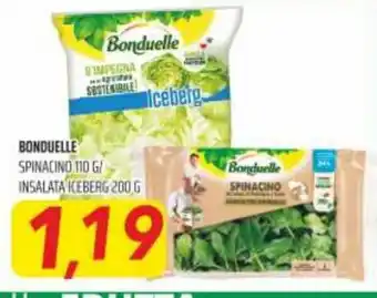 Coop Bonduelle Spinacino 110g / Insalata Keberg 200g offerta