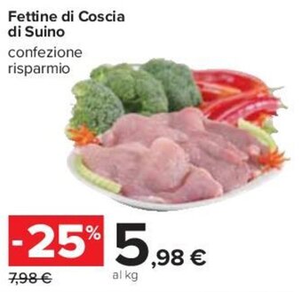 Carrefour Iper Fettine di Coscia di Suino offerta