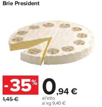 Carrefour Iper Brie President offerta