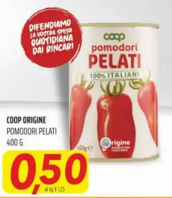 Coop Coop Origine Pomodori Pelati 400 g offerta