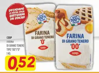 Coop Coop Farina Di Grano Tenero Tipo "00"/"0" 1kg offerta
