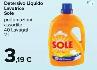 Sole Detersivo Liquido Lavatrice 2 l