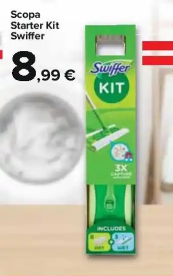 Carrefour Iper Swiffer Scopa Starter Kit offerta