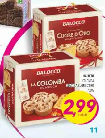 Coop Balocco Colomba Classica/Cuore D'Oro 750g offerta
