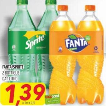 Coop Fanta/Sprite 2 Bottiglie Da 1 litro offerta