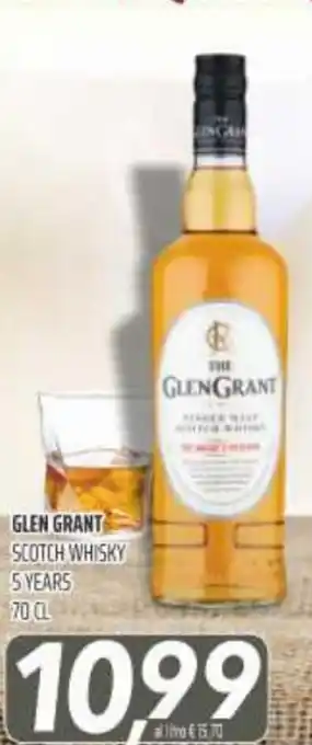 Coop Glen Grant Scotch Whisky 5 Years 70cl offerta