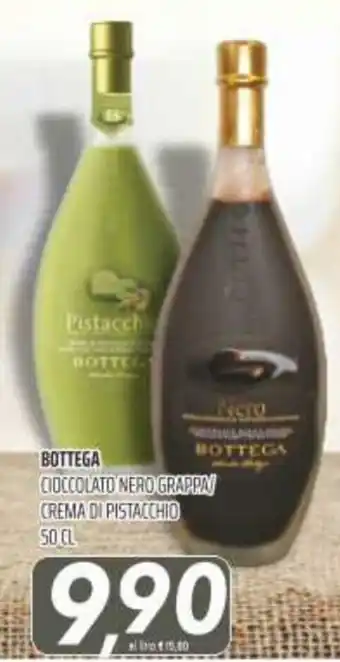 Coop Bottega Choccolato Nero Grappa/Crema Di Pistacchio 50cl offerta