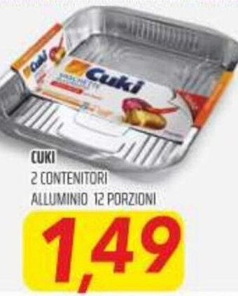 Coop Cuki 2 Contenitori Alluminio 12 Porzioni offerta