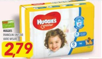 Coop Huggies Pannolini Unistar Varie Misure offerta