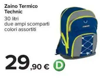 Carrefour Iper Technic Zaino Termico 30 litri offerta