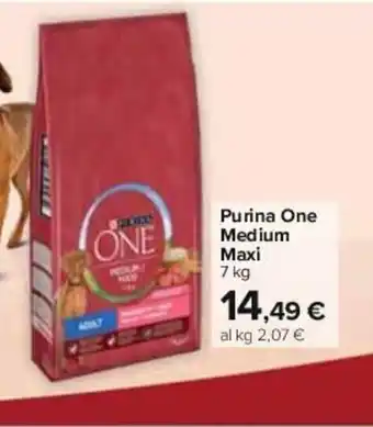 Carrefour Iper Purina One Medium Maxi 7 kg offerta