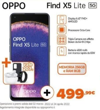 Expert Find X5 Lite 5g offerta
