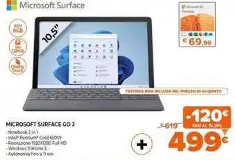 Expert Microsoft Surface Go3 offerta