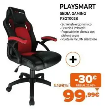 Expert Playsmart Sedia Gaming PSGT002B offerta