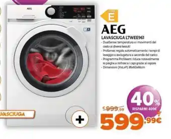 Expert AEG Lavasciuga L7WEE961 offerta