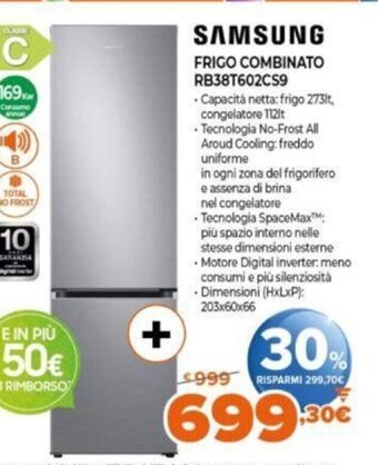 Expert Samsung Frigo Combinato RB38T602CS9 offerta