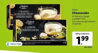 Lidl Deluxe Cheesecake 200 g offerta