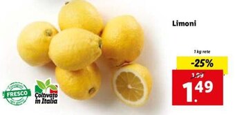 Lidl Limoni 1 kg rete offerta