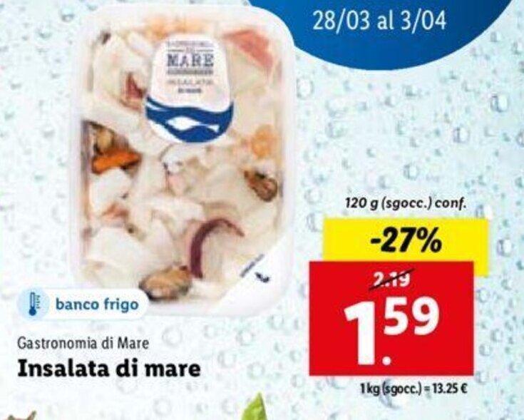 Gastronomia di Mare Insalata di mare 120 g offerta di Lidl