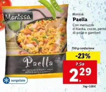 Lidl Monissa Paella 750 g offerta