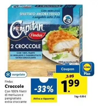 Lidl Findus Croccole 200 g offerta