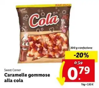 Lidl Sweet Corner Caramelle gommose alla cola 300 g offerta