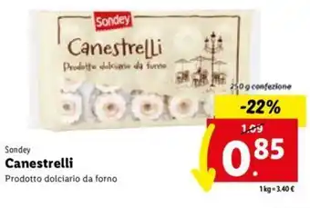 Lidl Sondey Canestrelli Prodotto dolciario da forno 250 g offerta